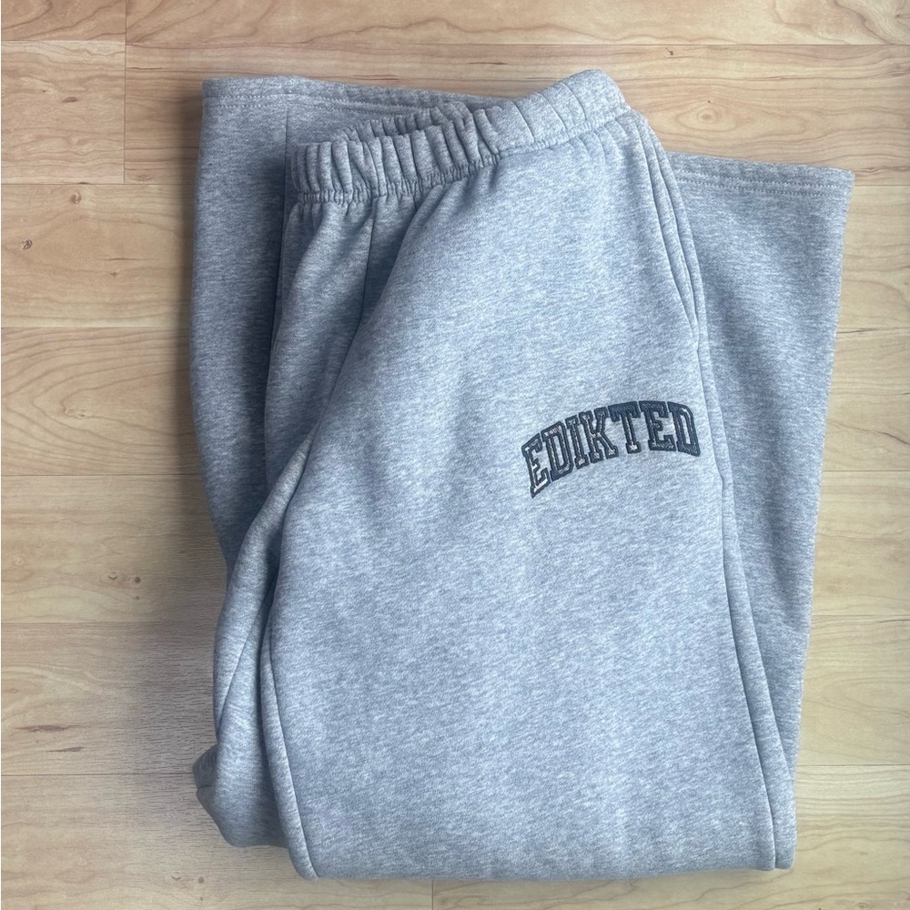 EDIKTED Never Worn Heather Gray Lounge Pants